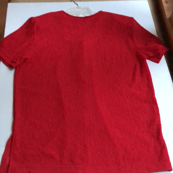 Women Red Set, Studded Top and Short Size Medium - Picture 7 of 10